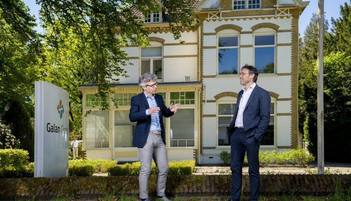 De Galan Groep dubbelportret van Gerard van Dieren en Ruurd Baane (twee directeuren).